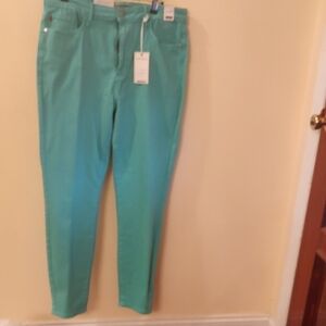 Mint Green Straight Leg Women's Jeans